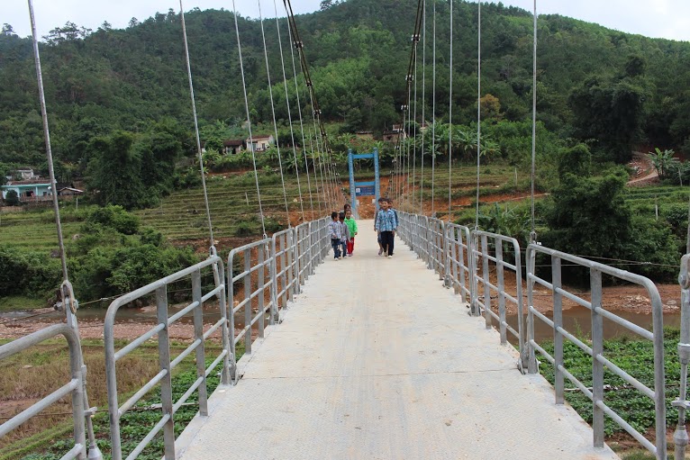 CẦU TREO DÂN SINH PẮC PHE, BÌNH LIÊU, QUẢNG NINH